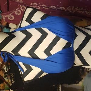 Victoria Secret bikini top medium royal blue